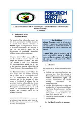 ILO recommendation 204